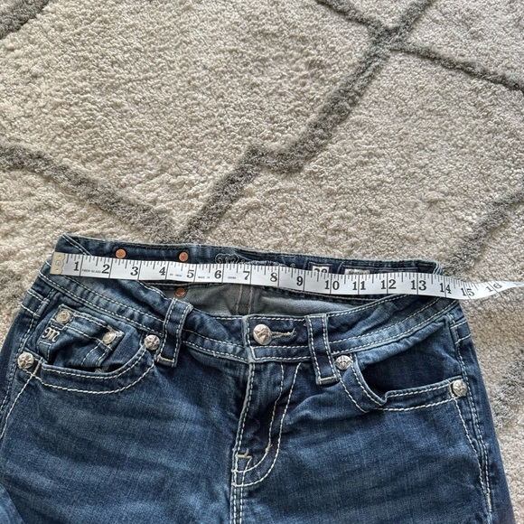 Miss Me Jeans signature boot low rise embellished embroidered pockets sequin 28 - Picture 6 of 9